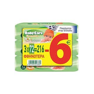 BABYCARE ΜΩΡΟΜΑΝΤ.ΠΑΚ. 3x72TEM.-6Ε (8)