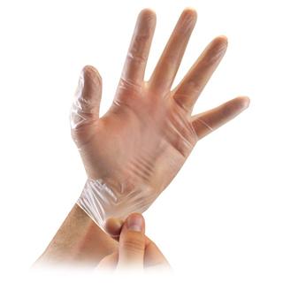 VINYL GLOVES MEDIUM WITHOUT POWDER 100PIECES