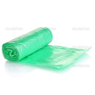 BAG ROLL 45X50CM GREEN 50PIECES