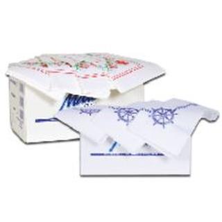 WHITE TABLECLOTH 100X100 200PIECES